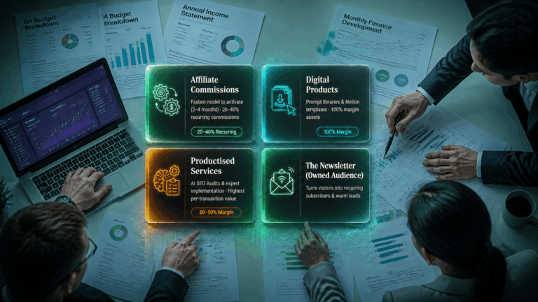 Monetization Models for AI SEO Blogs: The Complete Four-Model Revenue Strategy