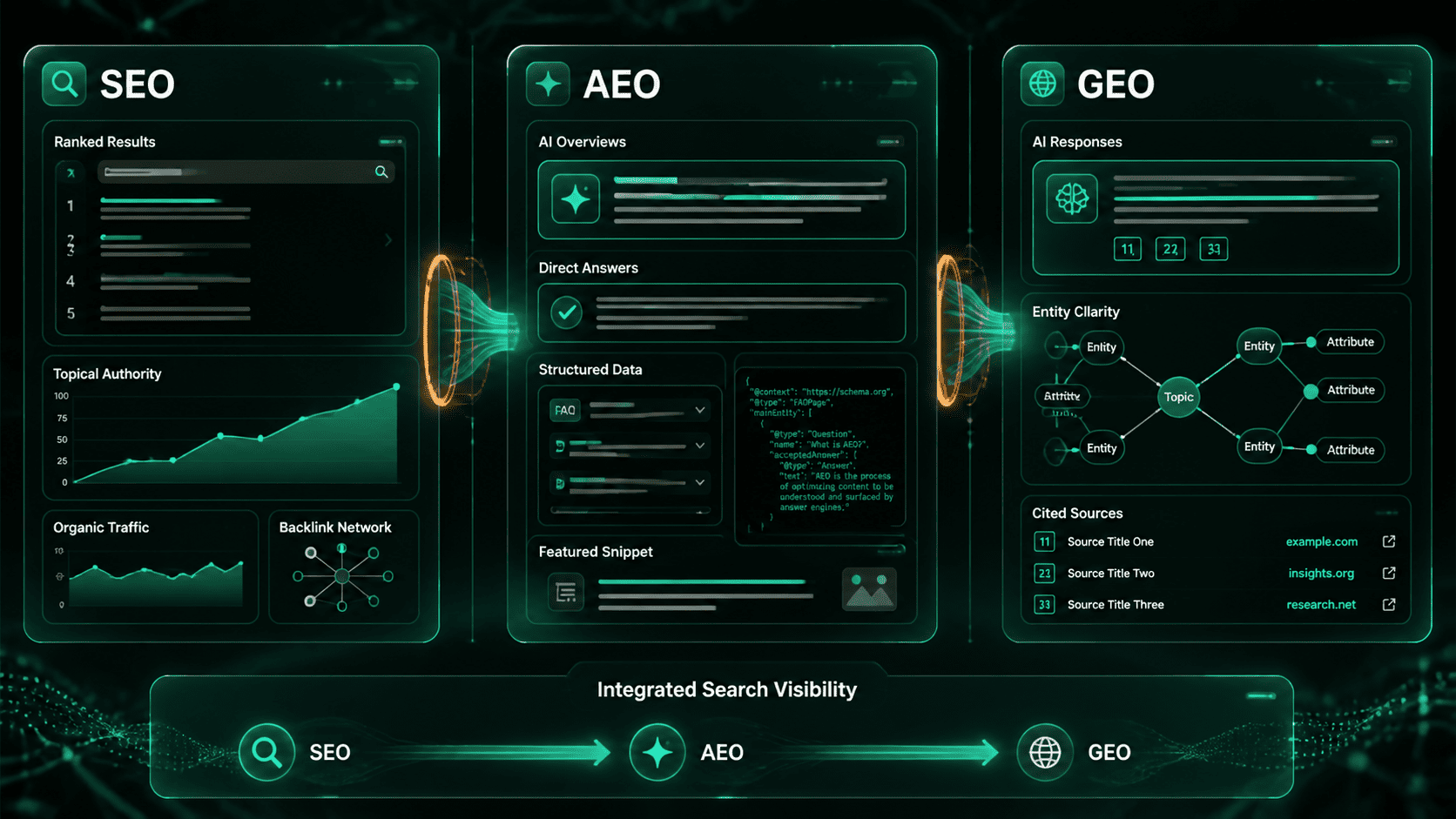 seo vs aeo vs geo - New Hero