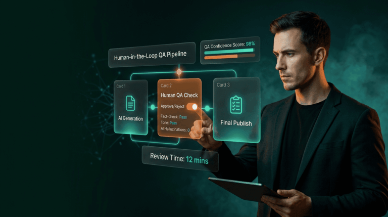 AI Content Quality Assurance: Human-in-the-Loop QA Process - Hero
