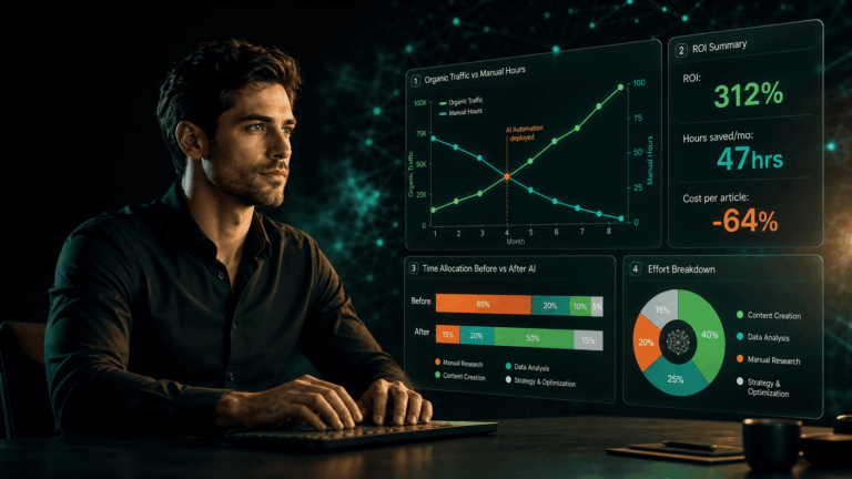 Measuring ROI of AI Automation in SEO Ops - Hero